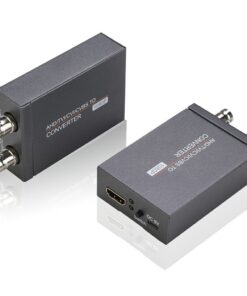 Adaptateur HDMI pour caméras AHD, TVI, CVI et analogiques, vue de trois quarts