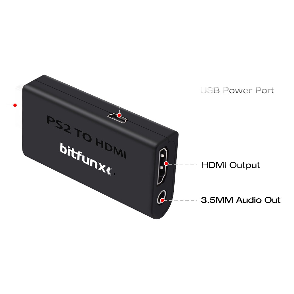 Adaptateur HDMI pour console retro PS2 et PS1 Adaptateur HDMI pour console retro PS2 et PS1, detail