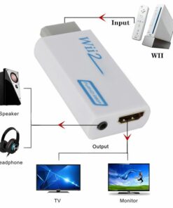 Adaptateur HDMI pour console Wii, sortie 720p, vue de face