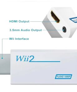 Adaptateur HDMI pour console Wii, sortie 720p, detail