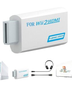 Adaptateur HDMI pour console Wii sortie haute definition, vue de face