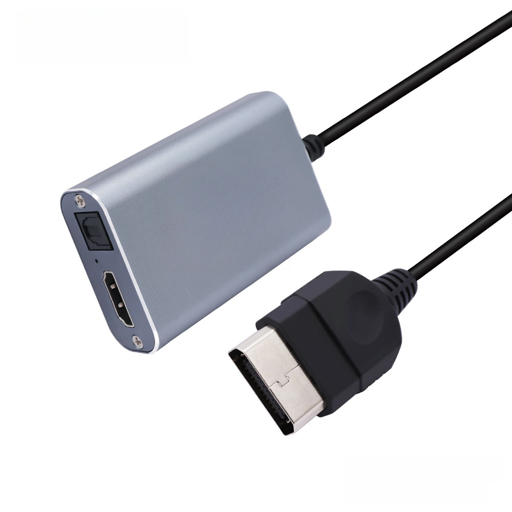 Adaptateur HDMI pour consoles de jeu rétro sur téléviseur Adaptateur HDMI pour consoles de jeu rétro sur téléviseur, vue arriere
