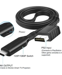 Adaptateur HDMI pour consoles PlayStation 1 et PS2, detail