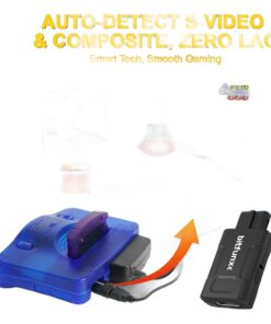 Adaptateur HDMI pour consoles rétro, 720p et 1080p, vue de face