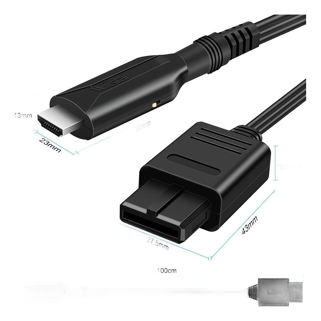 Adaptateur HDMI pour Nintendo 64 et Super Nintendo Adaptateur HDMI pour Nintendo 64 et Super Nintendo, vue de face