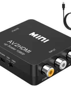 Adaptateur HDMI pour péritel via RCA, magnétoscope et console, vue principale