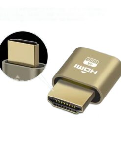 Adaptateur HDMI, prise factice HDMI, émulateur d'écran virtuel 4K, vue arriere