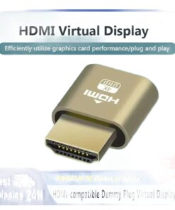 Adaptateur HDMI, prise factice HDMI, émulateur d'écran virtuel 4K, vue de profil