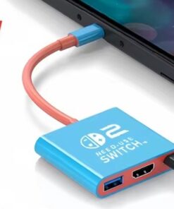 Adaptateur HDMI, station d'accueil Hub -C vers pour Switch, vue de face