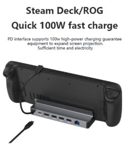 Adaptateur HDMI, station d'accueil USB-C 6 ports, HDMI 4K à 60 Hz, vue de face