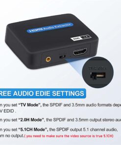 Adaptateur HDMI vers jack, adaptateur HDMI vers jack, extracteur audio, detail