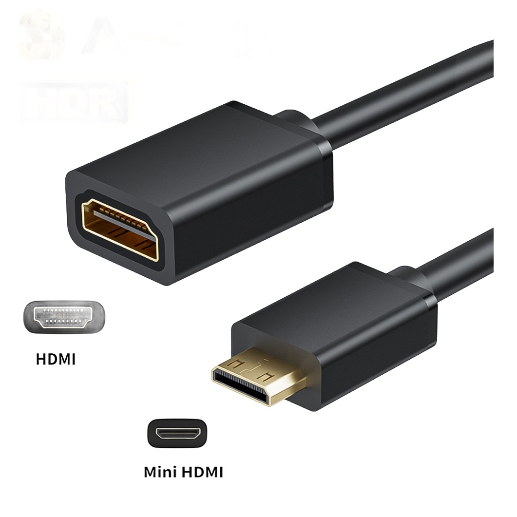 Adaptateur HDMI vers Mini HDMI en 4K a 60 Hz Adaptateur HDMI vers Mini HDMI en 4K a 60 Hz, vue principale
