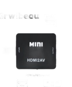Adaptateur HDMI vers RCA pour téléviseur cathodique, vue de face