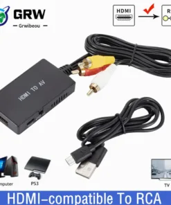 Adaptateur HDMI vers RCA pour téléviseur et moniteur anciens, vue principale
