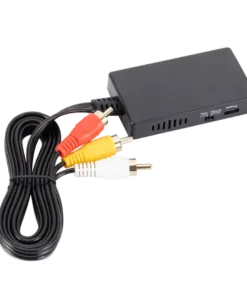 Adaptateur HDMI vers RCA pour téléviseur et moniteur anciens, vue de profil
