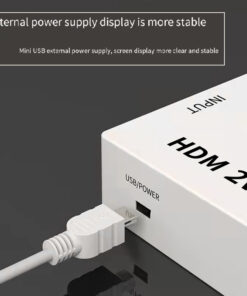 Adaptateur HDMI vers VGA avec sortie audio séparée, vue arriere