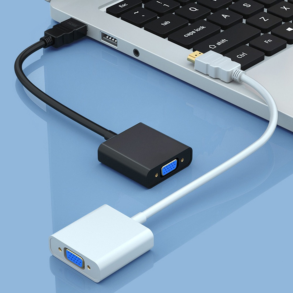 Adaptateur HDMI vers VGA, conversion numérique analogique Adaptateur HDMI vers VGA, conversion numérique analogique, vue de face