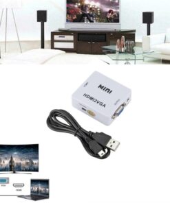 Adaptateur HDMI VGA avec sortie audio, deux sens au choix, vue principale