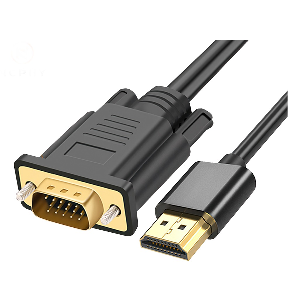 Adaptateur HDMI VGA en câble, de 0,5 m à 2 m de long Adaptateur HDMI VGA en câble, de 0,5 m à 2 m de long, vue principale