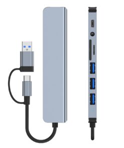 Adaptateur Hub USB 3.0 Type-C Multiport avec Lecteur Carte SD, vue principale