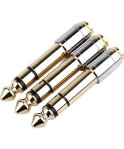 Adaptateur jack 3,5 vers 6,35 mm, fiche mâle dorée et fine, vue principale