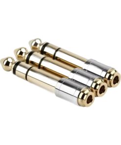 Adaptateur jack 3,5 vers 6,35 mm, fiche mâle dorée et fine, vue arriere