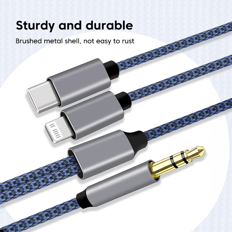 Adaptateur jack iPhone 2 en 1, trois versions