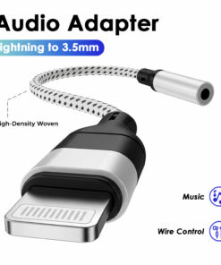 Adaptateur jack iPhone Lightning vers prise 3,5 mm, vue principale