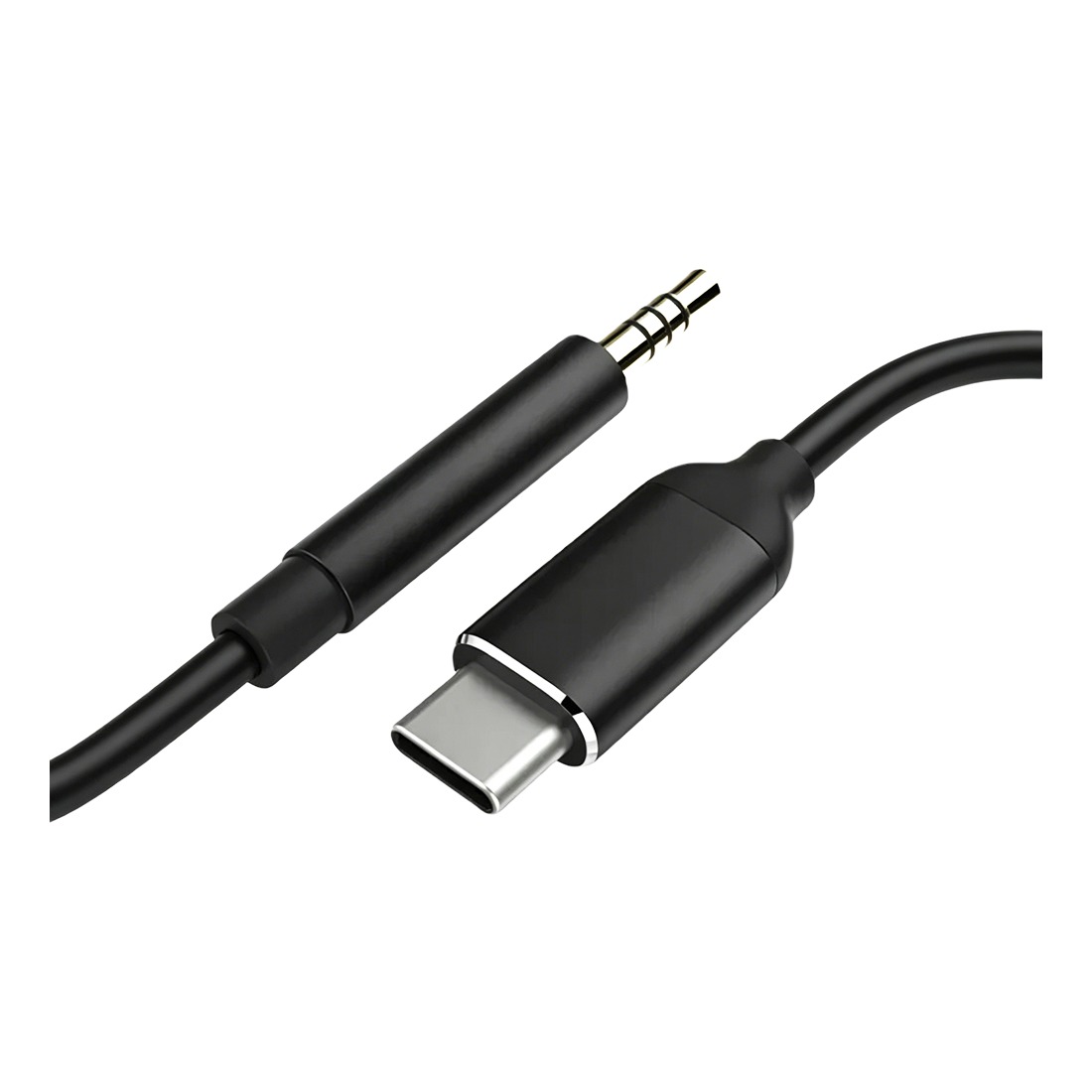 Adaptateur jack USB C vers 3,5 mm pour voiture et casque Adaptateur jack USB C vers 3,5 mm pour voiture et casque, vue de trois quarts