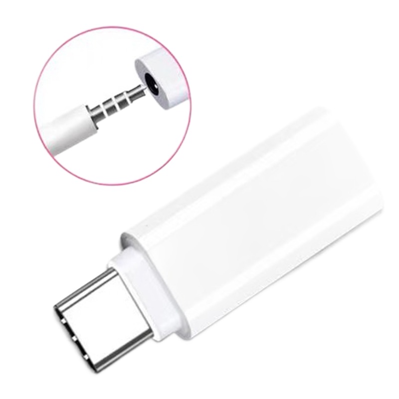 Adaptateur jack USB C vers prise casque 3,5 mm, 4 versions Adaptateur jack USB C vers prise casque 3,5 mm, 4 versions, vue arriere