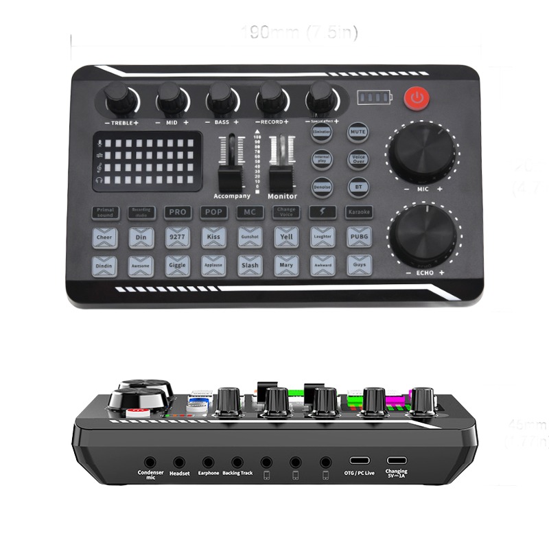 Adaptateur jack USB, carte son avec effets de voix Adaptateur jack USB, carte son avec effets de voix, vue arriere