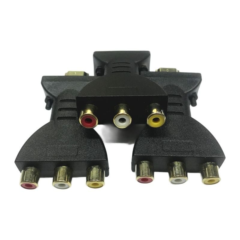 Adaptateur jack USB, convertisseur AV vers HDMI alimenté Adaptateur jack USB, convertisseur AV vers HDMI alimenté, vue de trois quarts