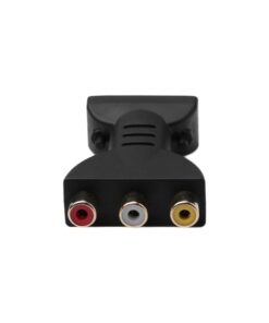 Adaptateur jack USB, convertisseur AV vers HDMI alimenté, vue de face