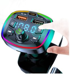 Adaptateur jack USB en voiture : émetteur FM et micro, detail