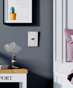 Adaptateur jack USB femelle pour plaque murale, 12 modèles, vue de trois quarts