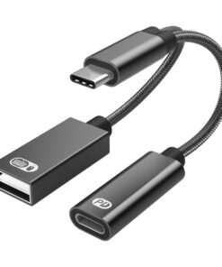 Adaptateur jack USB, prise USB A femelle vers USB C mâle, vue principale