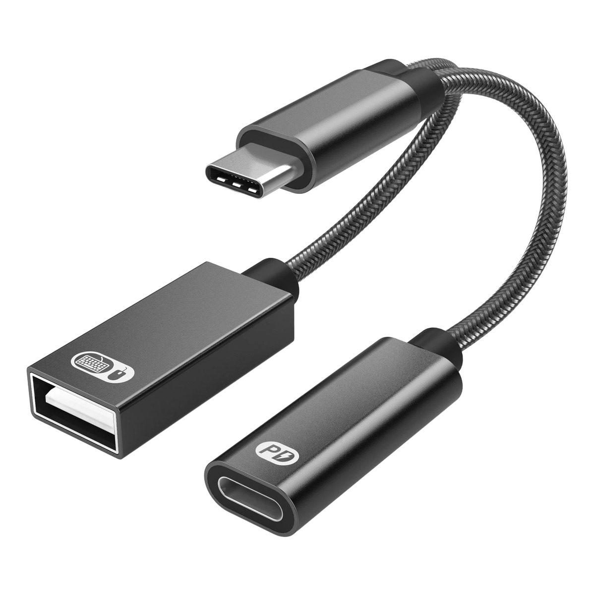 Adaptateur jack USB, prise USB A femelle vers USB C mâle Adaptateur jack USB, prise USB A femelle vers USB C mâle, vue principale