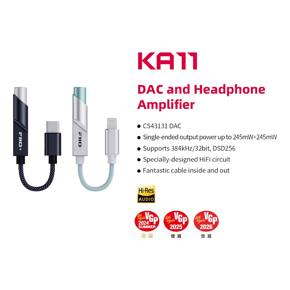 Adaptateur jack USB type C vers 3,5 mm, 32 bits Adaptateur jack USB type C vers 3,5 mm, 32 bits, vue de trois quarts