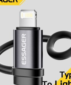 Adaptateur Lightning (femelle) vers USB-C (mâle), vue de face