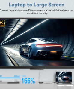 Adaptateur Mac HDMI 2.1 pour affichage en 8K, detail