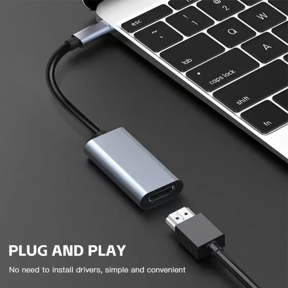 Adaptateur mac HDMI court en 4K, vingt centimètres Adaptateur mac HDMI court en 4K, vingt centimètres, vue de face