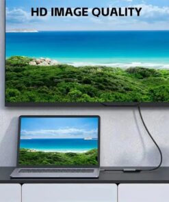 Adaptateur mac HDMI court en 4K, vingt centimètres, detail