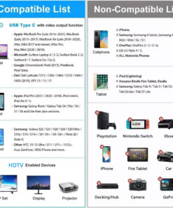 Adaptateur mac HDMI de deux mètres, trois définitions, vue de profil