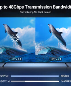 Adaptateur mac HDMI en câble de deux mètres, detail
