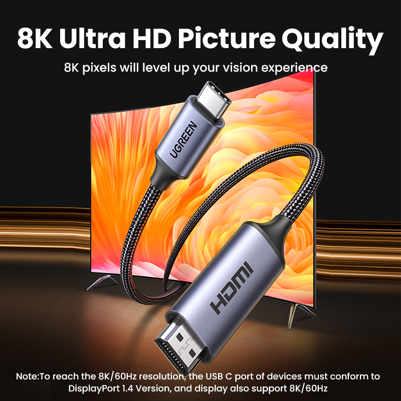 Adaptateur mac HDMI en câble métal, quatre versions Adaptateur mac HDMI en câble métal, quatre versions, vue de trois quarts