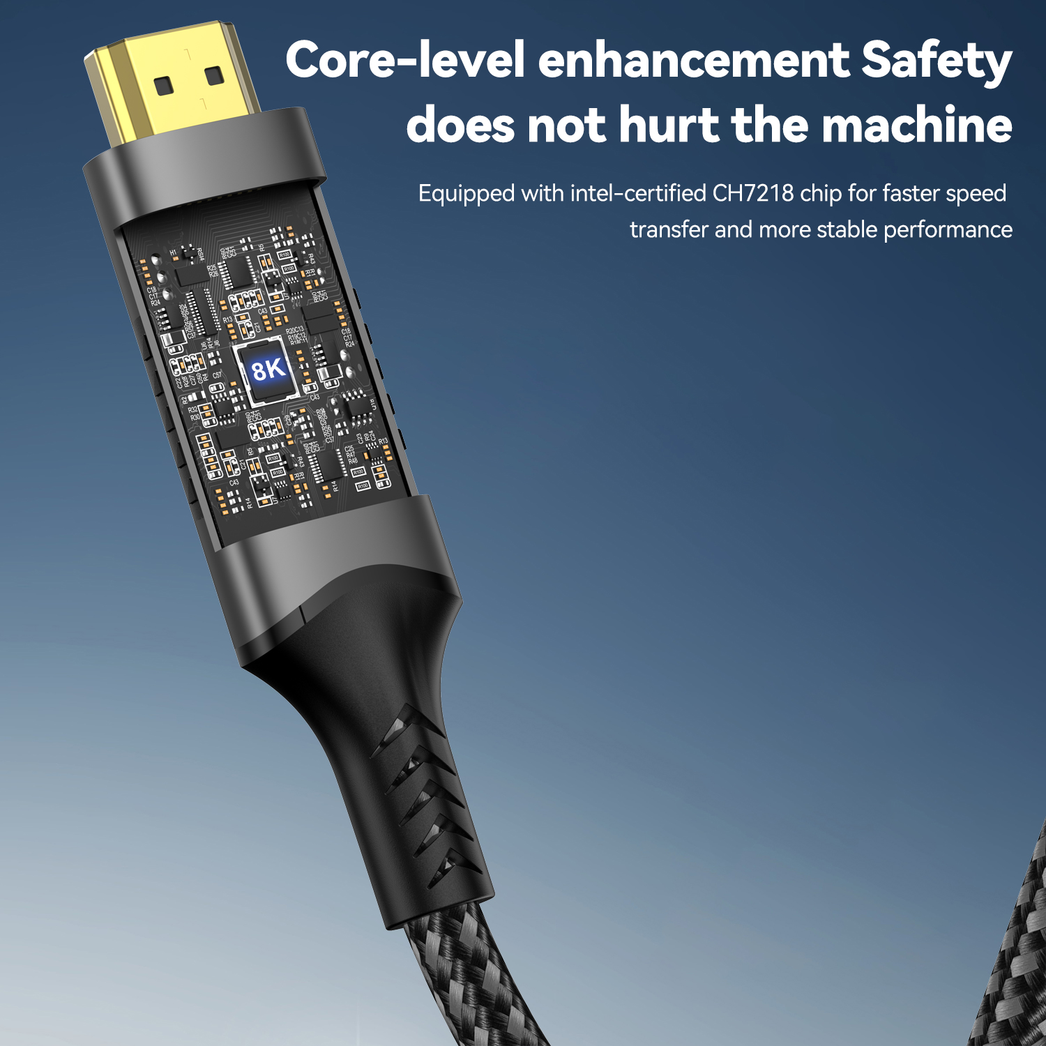 Adaptateur mac HDMI en câble, six versions au choix Adaptateur mac HDMI en câble, six versions au choix, vue de trois quarts