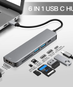 Adaptateur mac HDMI en concentrateur, quatre versions, vue de face