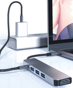 Adaptateur mac HDMI en concentrateur, quatre versions, detail