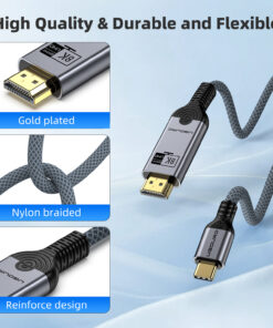 Adaptateur Mac HDMI en USB-C vers HDMI 4K à 60 Hz, vue de profil