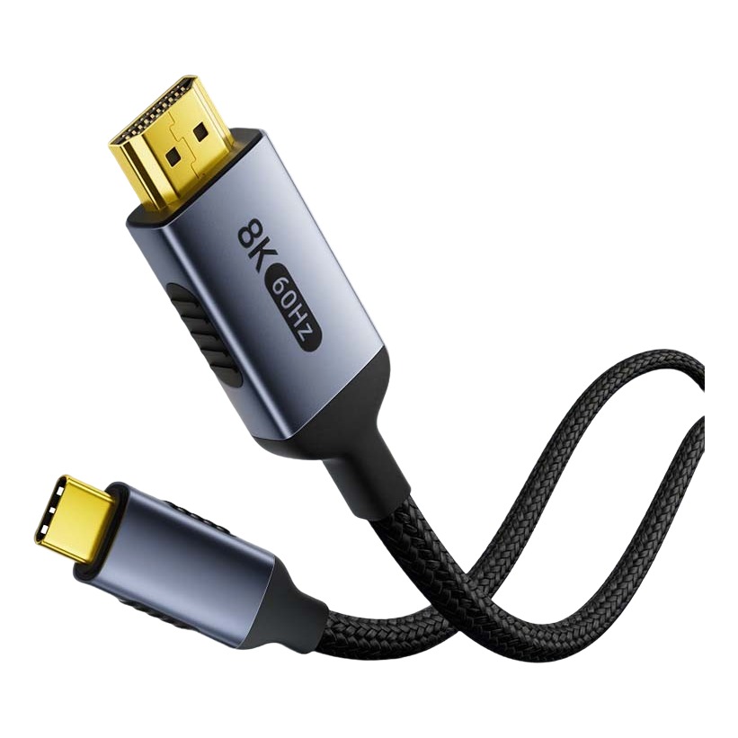 Adaptateur mac HDMI USB-C vers HDMI 2.1, 8K à 60 Hz Adaptateur mac HDMI USB-C vers HDMI 2.1, 8K à 60 Hz, vue principale